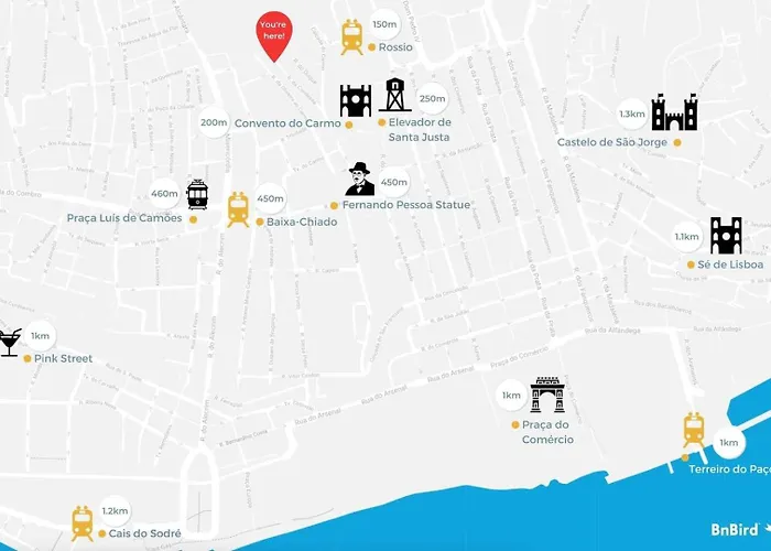 Appartamento 2br At Chiado Historical Heart Lisbona